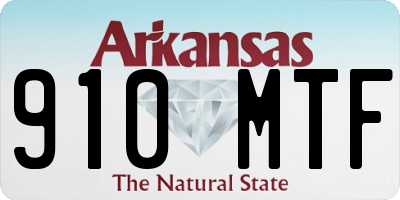 AR license plate 910MTF