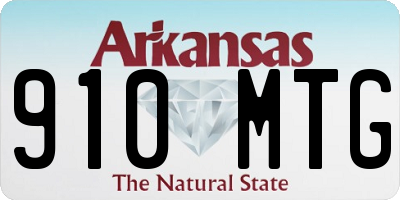 AR license plate 910MTG