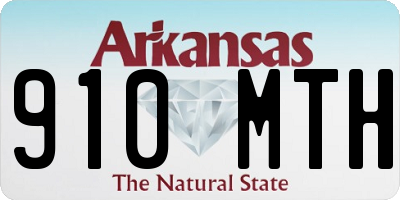 AR license plate 910MTH