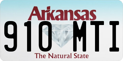 AR license plate 910MTI
