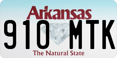 AR license plate 910MTK