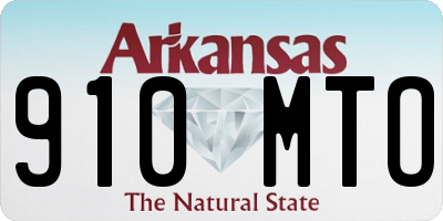 AR license plate 910MTO