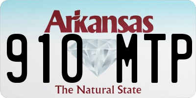 AR license plate 910MTP
