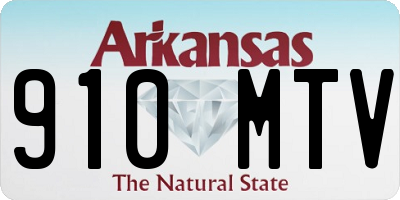 AR license plate 910MTV