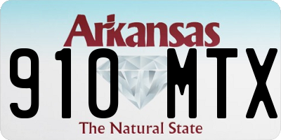 AR license plate 910MTX
