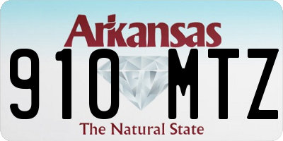 AR license plate 910MTZ