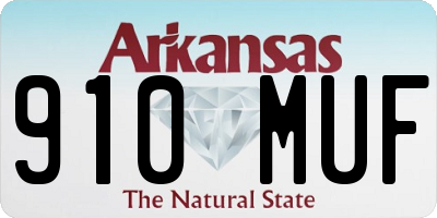 AR license plate 910MUF