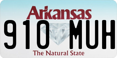 AR license plate 910MUH
