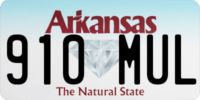 AR license plate 910MUL