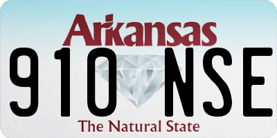 AR license plate 910NSE
