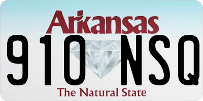 AR license plate 910NSQ