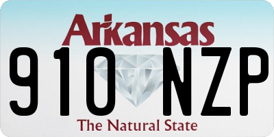 AR license plate 910NZP