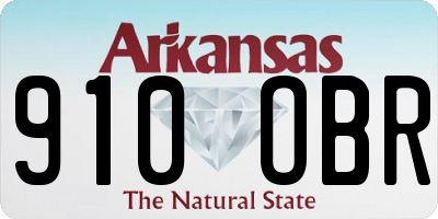 AR license plate 910OBR