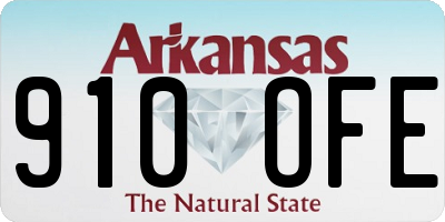 AR license plate 910OFE