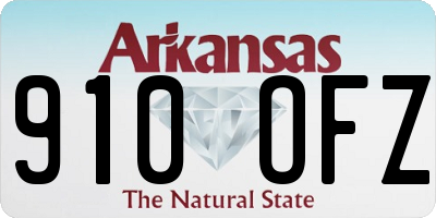 AR license plate 910OFZ