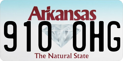 AR license plate 910OHG