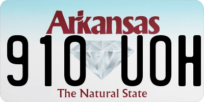 AR license plate 910UOH