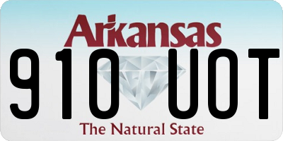 AR license plate 910UOT
