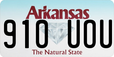 AR license plate 910UOU