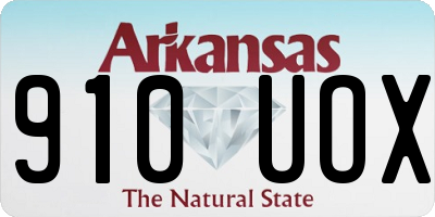 AR license plate 910UOX