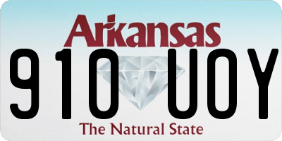 AR license plate 910UOY