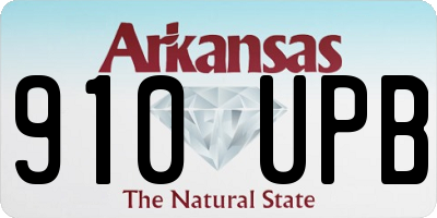 AR license plate 910UPB