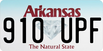AR license plate 910UPF