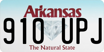 AR license plate 910UPJ
