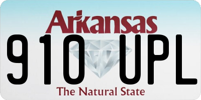 AR license plate 910UPL