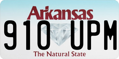 AR license plate 910UPM