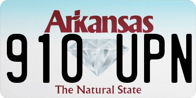 AR license plate 910UPN
