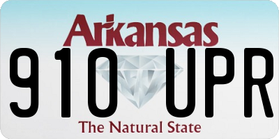 AR license plate 910UPR