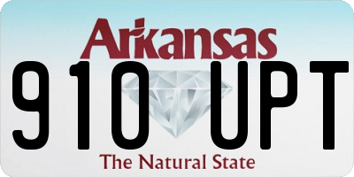 AR license plate 910UPT