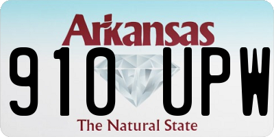 AR license plate 910UPW