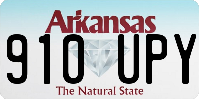 AR license plate 910UPY