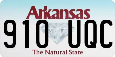 AR license plate 910UQC