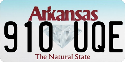 AR license plate 910UQE