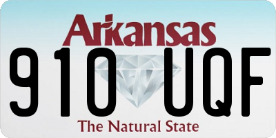 AR license plate 910UQF