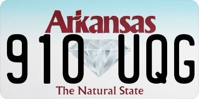 AR license plate 910UQG