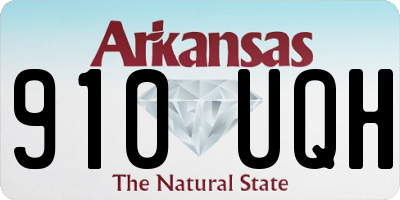 AR license plate 910UQH