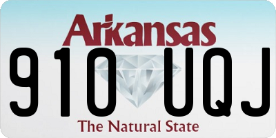 AR license plate 910UQJ