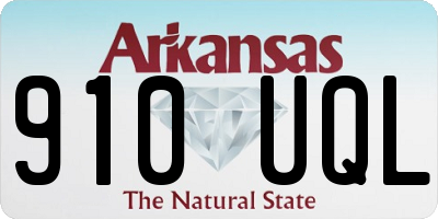 AR license plate 910UQL