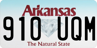 AR license plate 910UQM