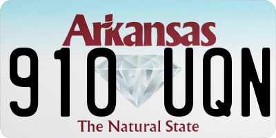 AR license plate 910UQN