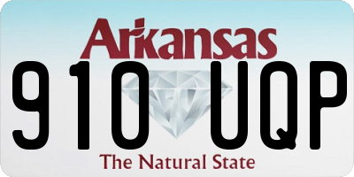 AR license plate 910UQP
