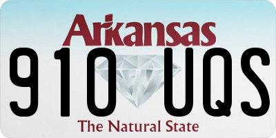 AR license plate 910UQS