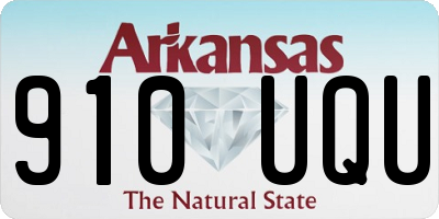 AR license plate 910UQU