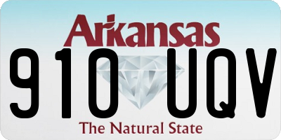 AR license plate 910UQV