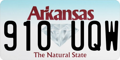 AR license plate 910UQW