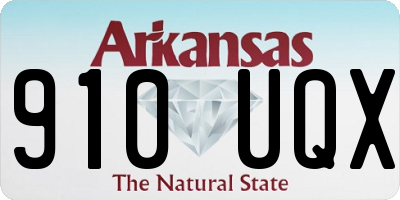 AR license plate 910UQX